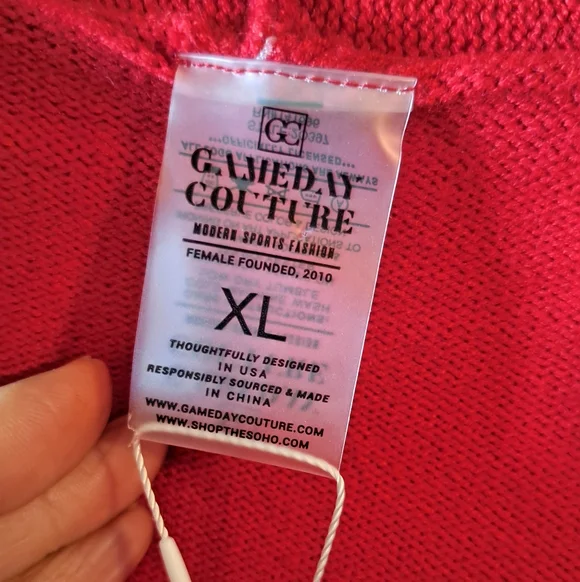 Gameday Couture Ohio State Buckeyes Cardigan Red Size XL NWT - Picture 4 of 7